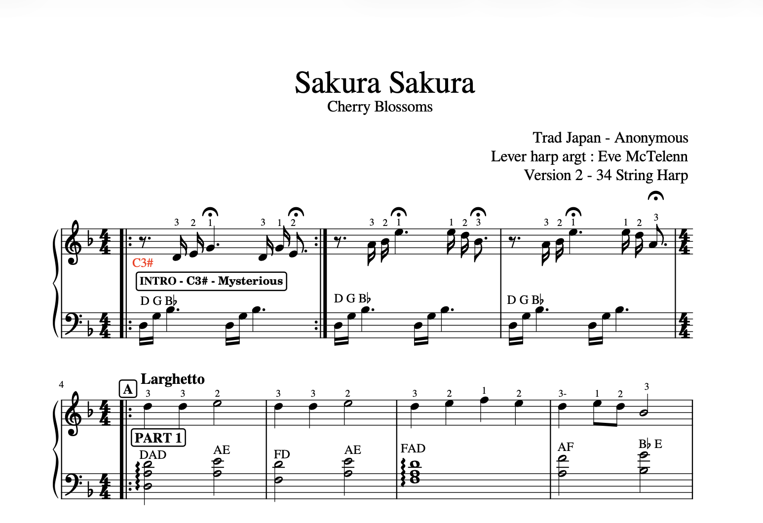 Sakura - Cherry Blossom - Eve McTelenn — McTelenn Harp Center